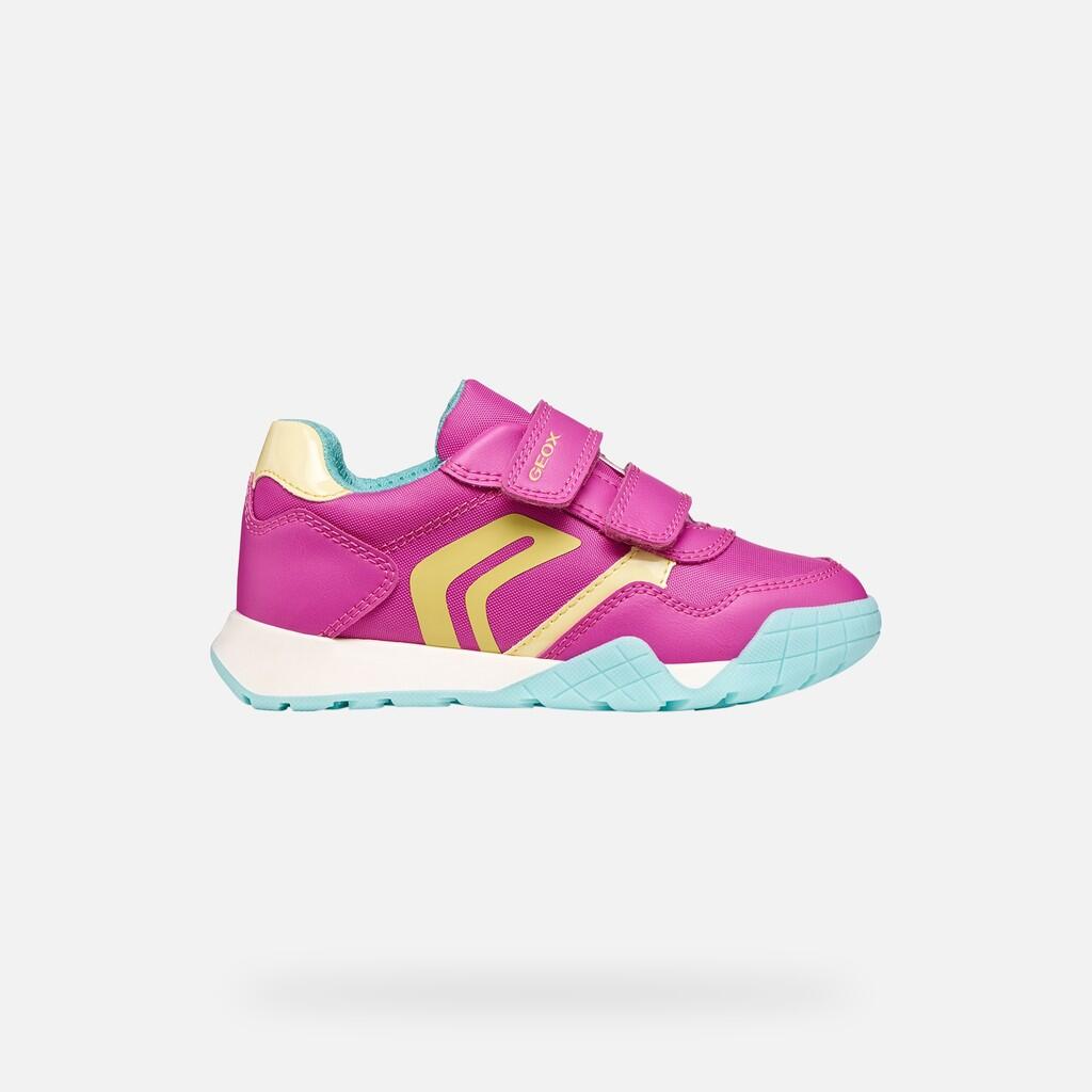 Baskets Fille RANN-E GIRL Fuchsia/Jaune Clair 2/7