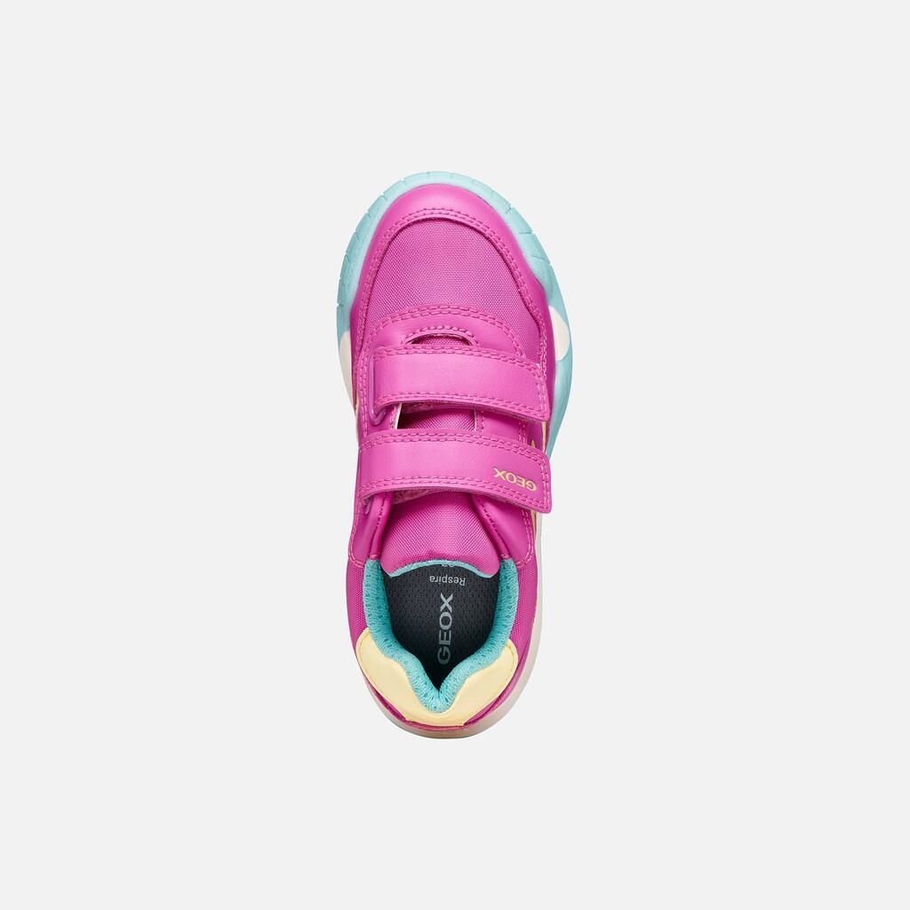 Baskets Fille RANN-E GIRL Fuchsia/Jaune Clair 7/7