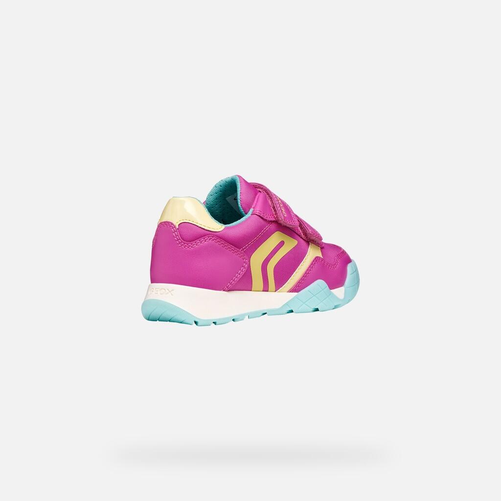 Baskets Fille RANN-E GIRL Fuchsia/Jaune Clair 6/7