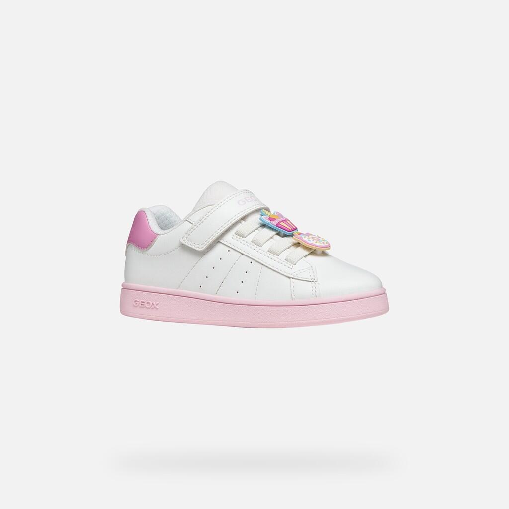 Baskets Fille ECLYPER GIRL Blanc/Rose Foncé 4/7