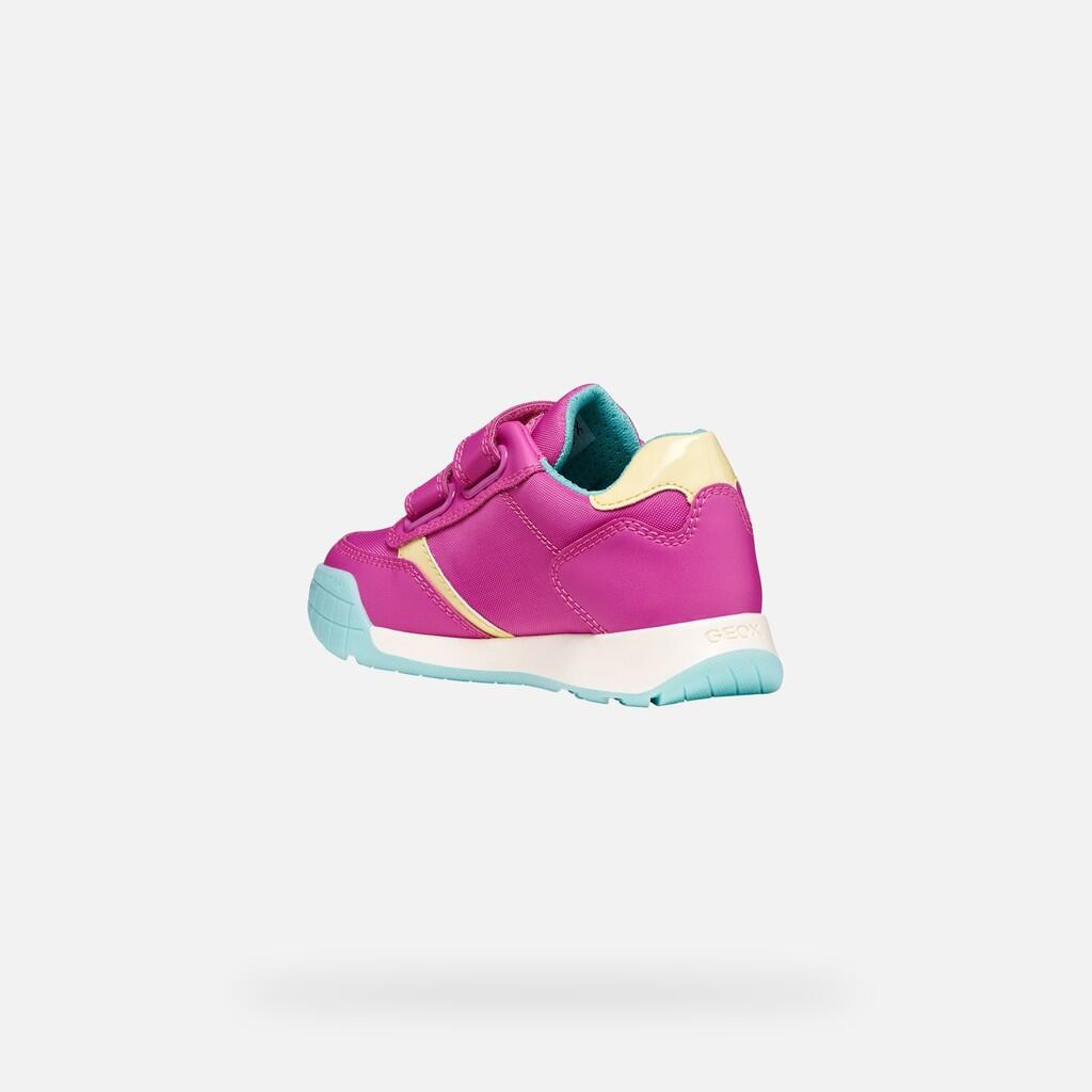 Baskets Fille RANN-E GIRL Fuchsia/Jaune Clair 5/7
