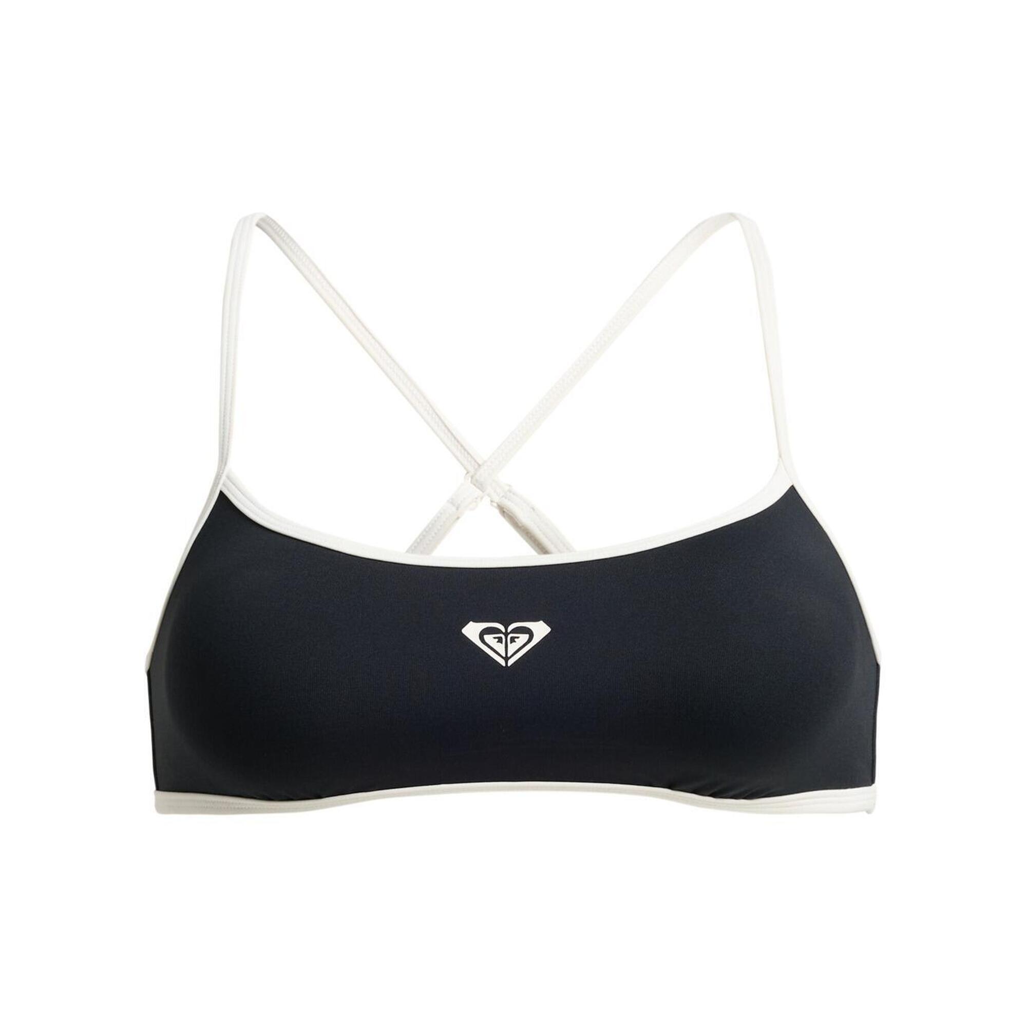 Roxy - Haut De Bikini Bralette The Retro Essentials Noir Femme - Haut De Maillot De Bain (bikini) - Gris - 40 M - Decathlon