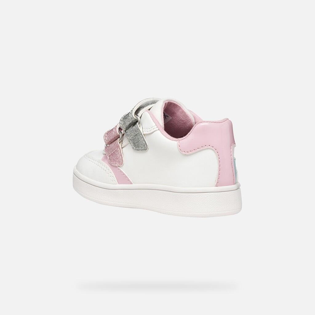 Baskets Bébé Fille B ECLYPER GIRL Blanc/Lilas Clair 5/7