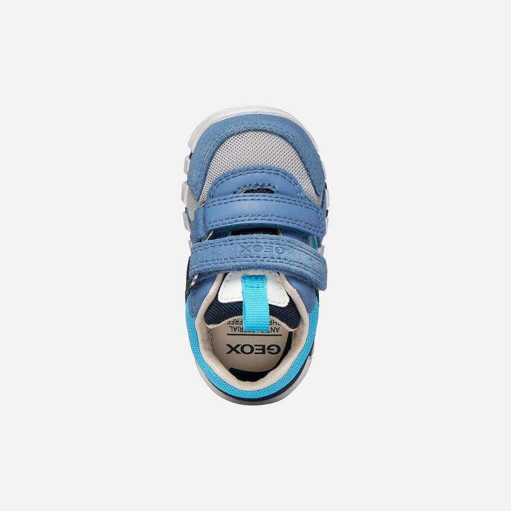 Premiers Pas Bébé Garçon IUPIDOO BABY BOY Bleu Ciel Foncé/Gris Clair 7/7