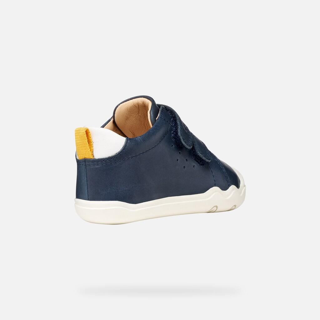Baskets Bébé Garçon B STEPPIEUP BOY Bleu Marine/Blanc 5/7