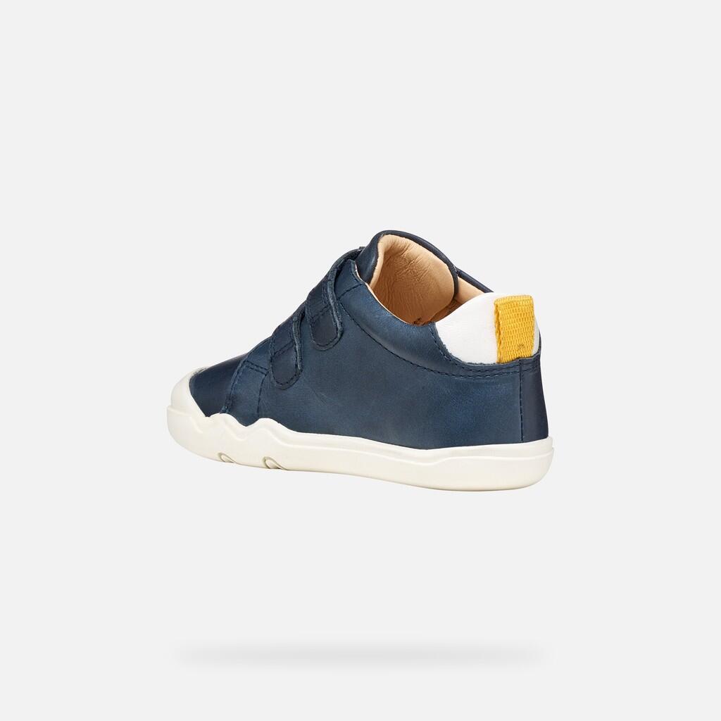 Baskets Bébé Garçon B STEPPIEUP BOY Bleu Marine/Blanc 4/7