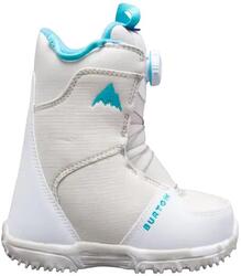 Burton Grom Boa Boots Snowboard Enfant - White - 30.5