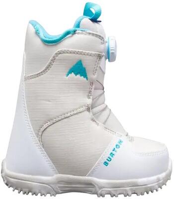 Burton grom boa junior snowboard schoenen - white - 30.5