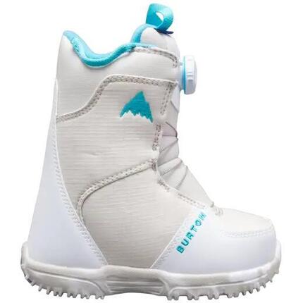 Sporty zimowe Buty Burton Grom Boa Junior Buty Snowboardowe - White - 30.5