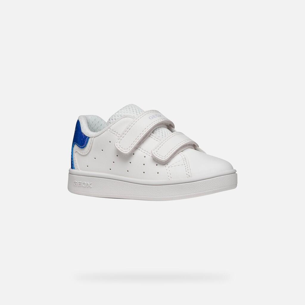 Baskets Bébé Fille ECLYPER BABY GIRL Blanc/Bleu Bleuet 4/7