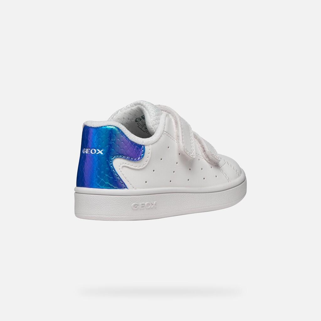 Baskets Bébé Fille ECLYPER BABY GIRL Blanc/Bleu Bleuet 6/7