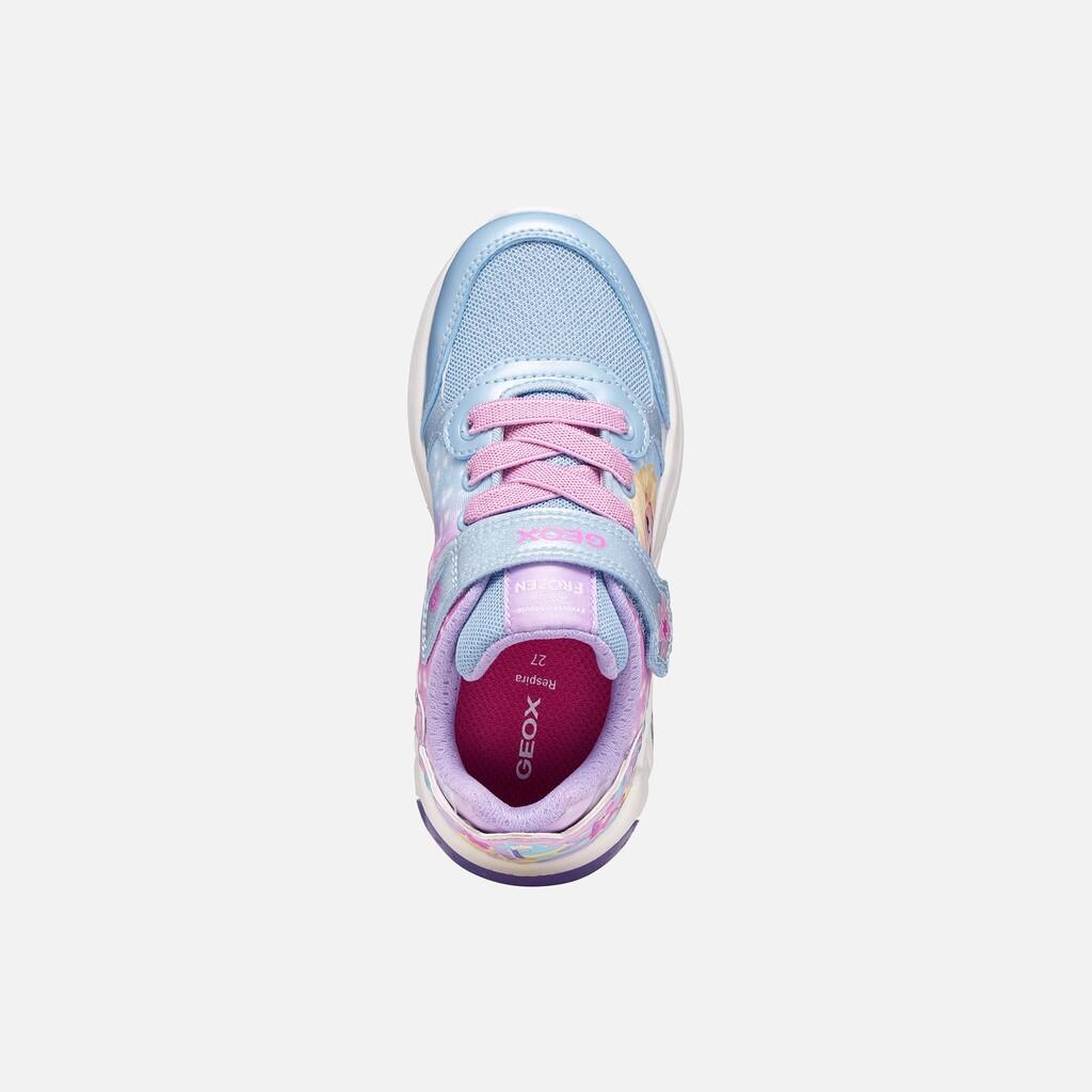 Baskets Fille J FADINLIGHT GIRL Lilas/Bleu Ciel 7/7