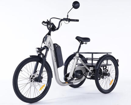 Tricycle adulte électrique EVASION EVO moteur pédalier 95Nm - Roues 24