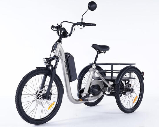 Tricycle adulte électrique EVASION EVO moteur pédalier 95Nm - Roues 24