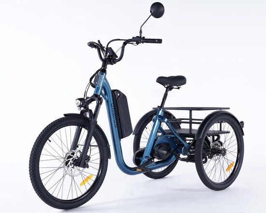 Tricycle adulte électrique EVASION EVO moteur pédalier 95Nm - Roues 24