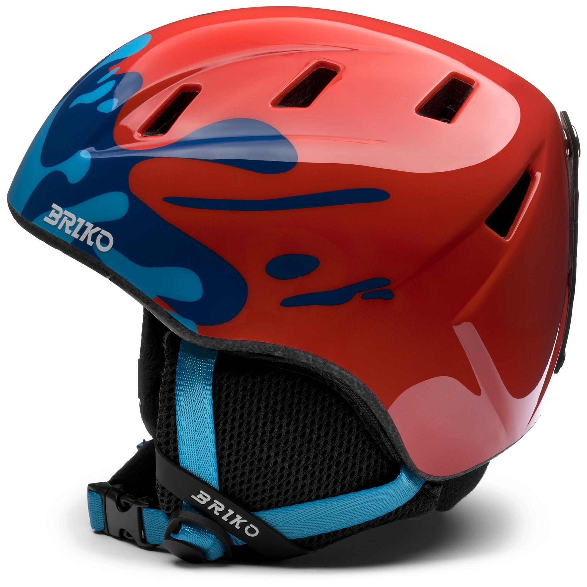 Casque Homme Femme en Polystyrène Expandé Rouge pour Ski 2/6