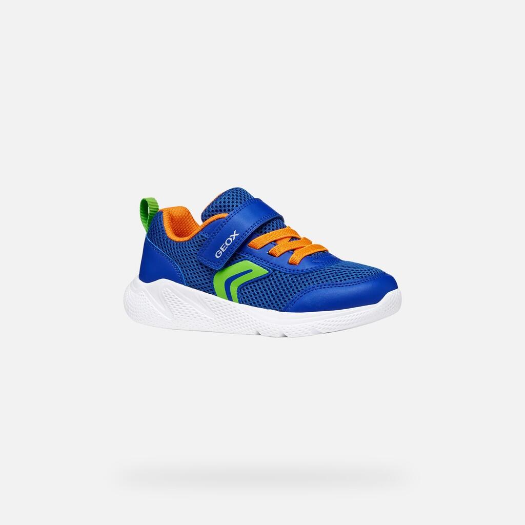Baskets Garçon SPRINTYE BOY Bleu Roi/Orange 4/7