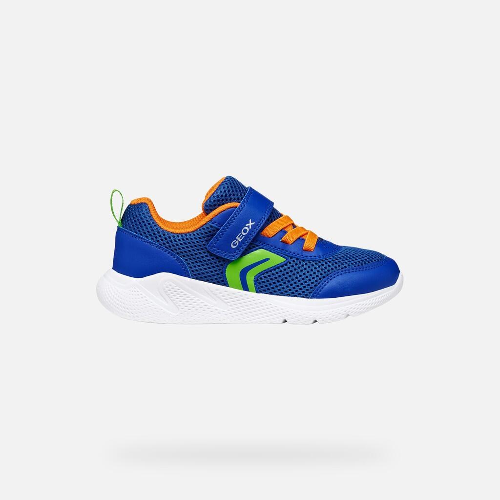 Baskets Garçon SPRINTYE BOY Bleu Roi/Orange 2/7