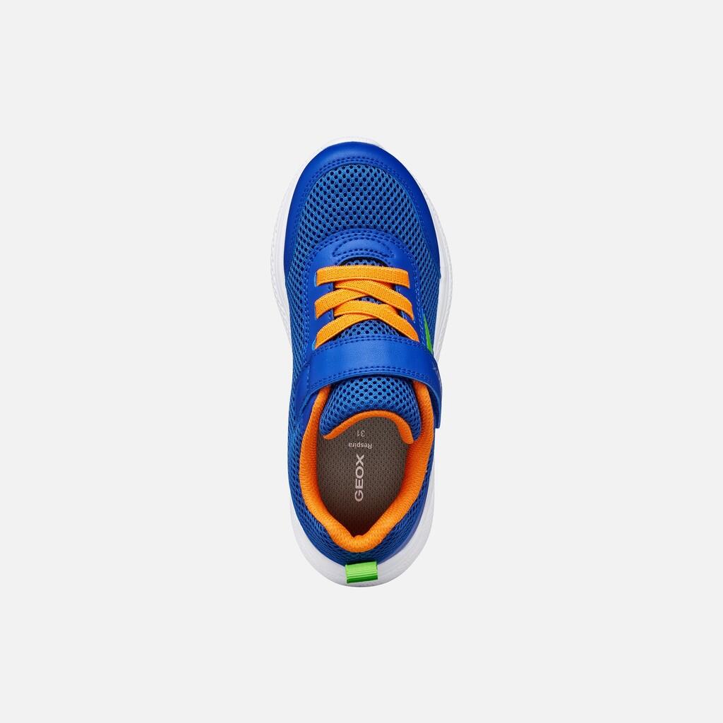 Baskets Garçon SPRINTYE BOY Bleu Roi/Orange 7/7