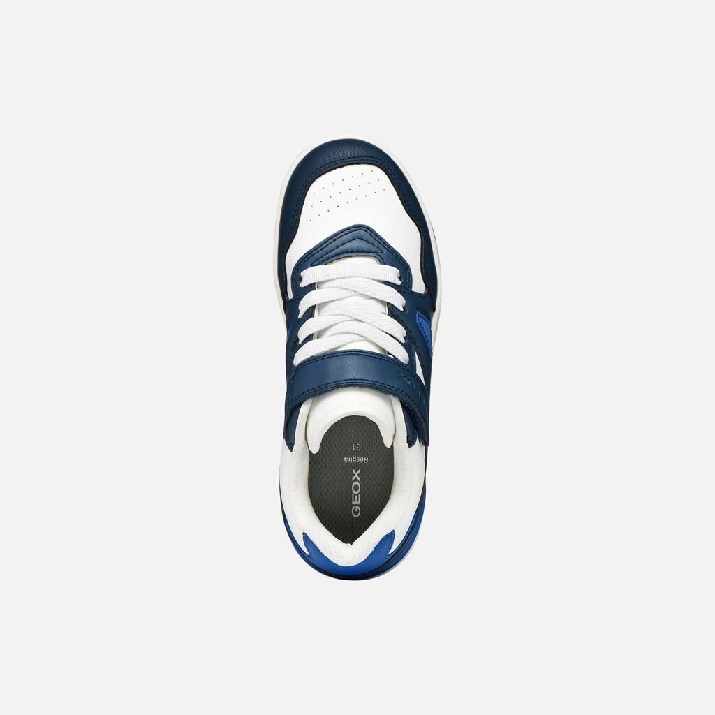 Baskets Garçon J WASHIBA BOY Bleu Marine/Blanc 7/7