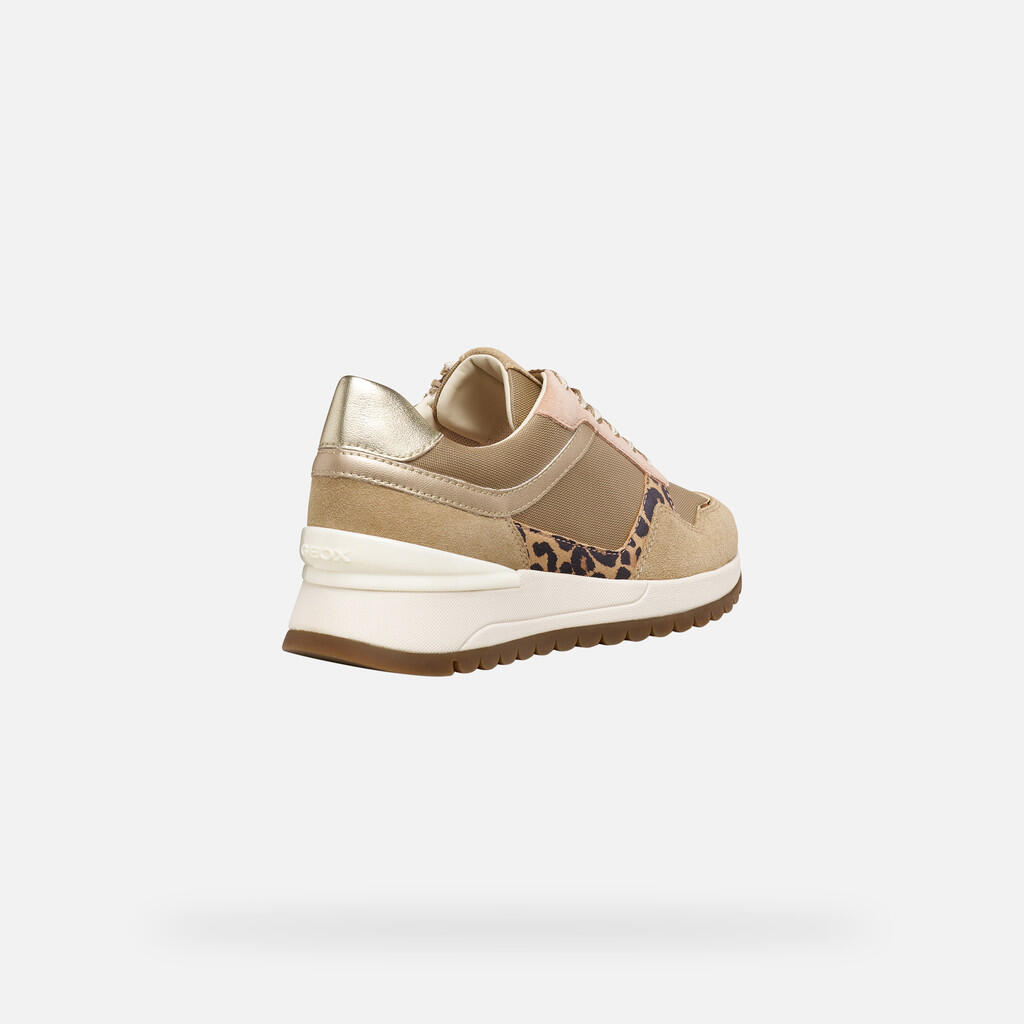 Baskets Femme DESYA WOMAN Taupe Clair/Blanc Cassé 7/7