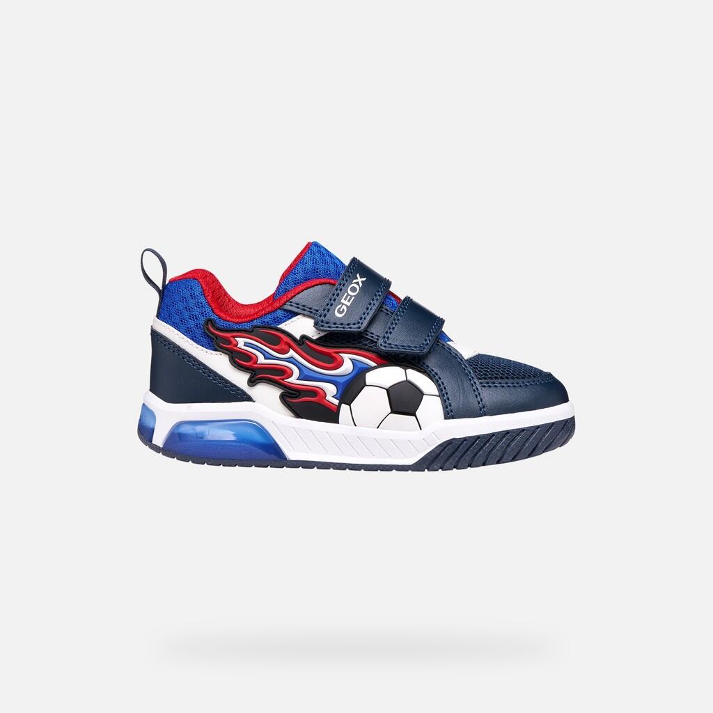 Baskets Garçon INEK BOY Bleu Marine/Rouge 2/7