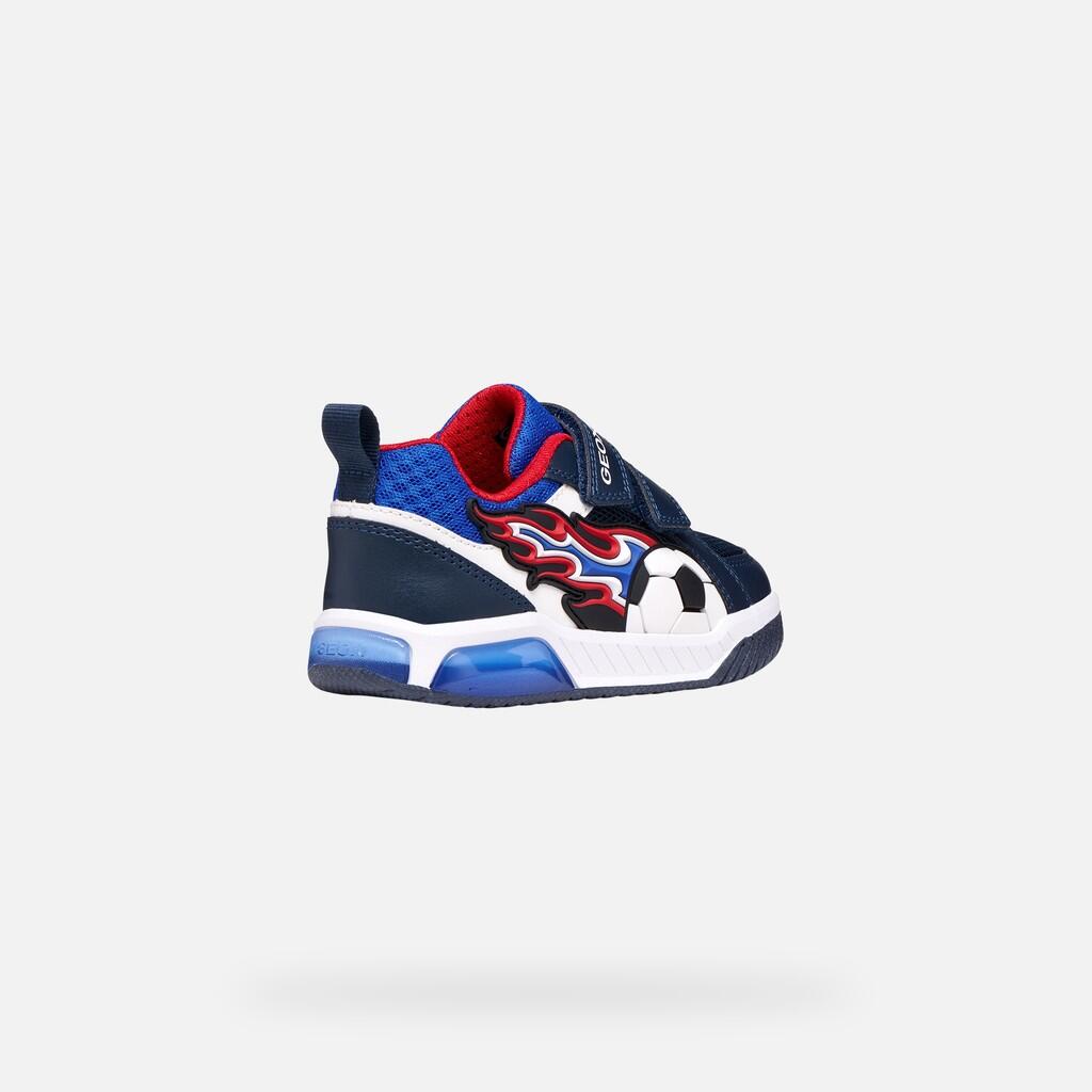 Baskets Garçon INEK BOY Bleu Marine/Rouge 5/7