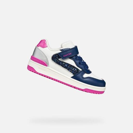 Baskets Fille WASHIBA GIRL Blanc/Bleu Roi Foncé