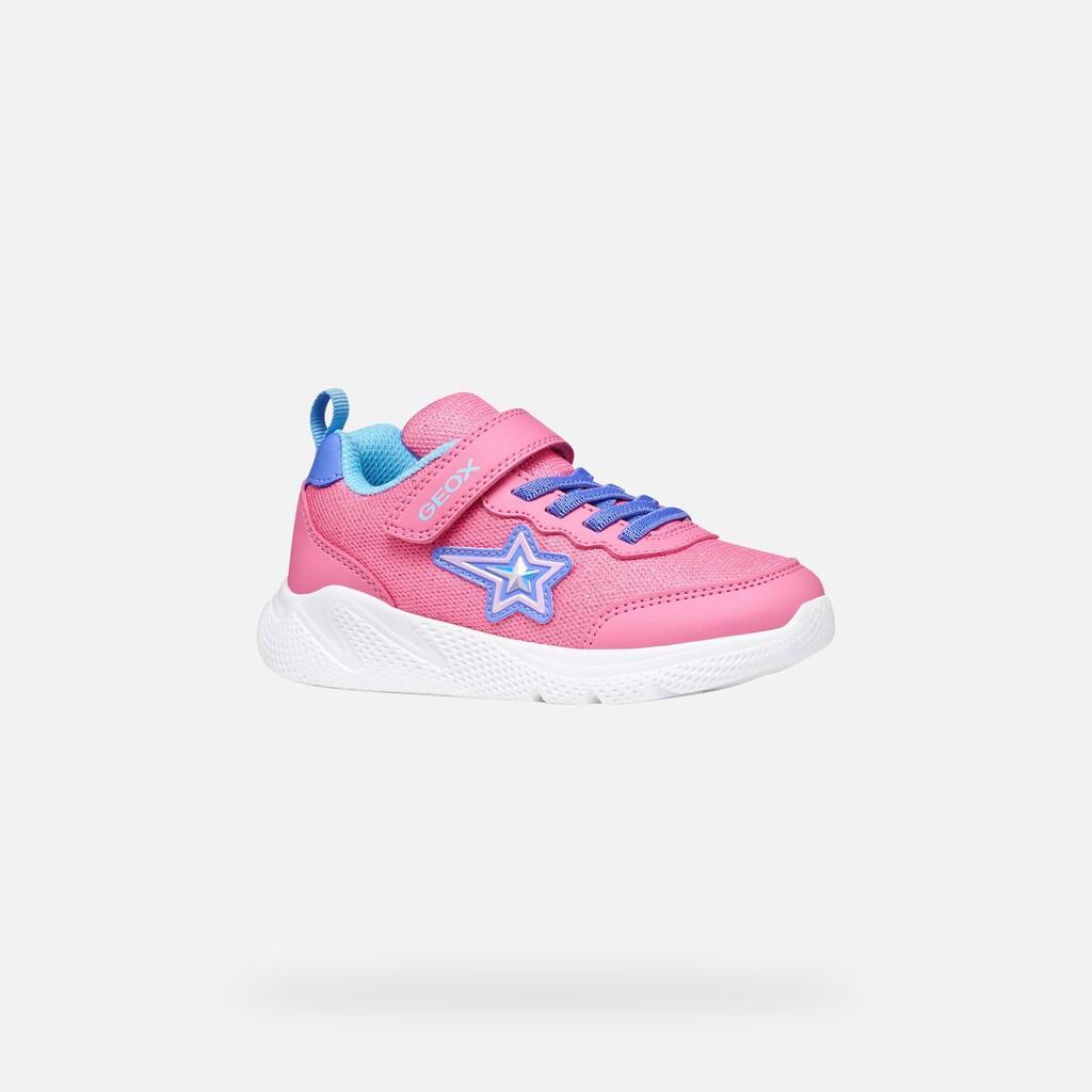 Baskets Fille J SPRINTYE GIRL Rose/Indigo 4/7