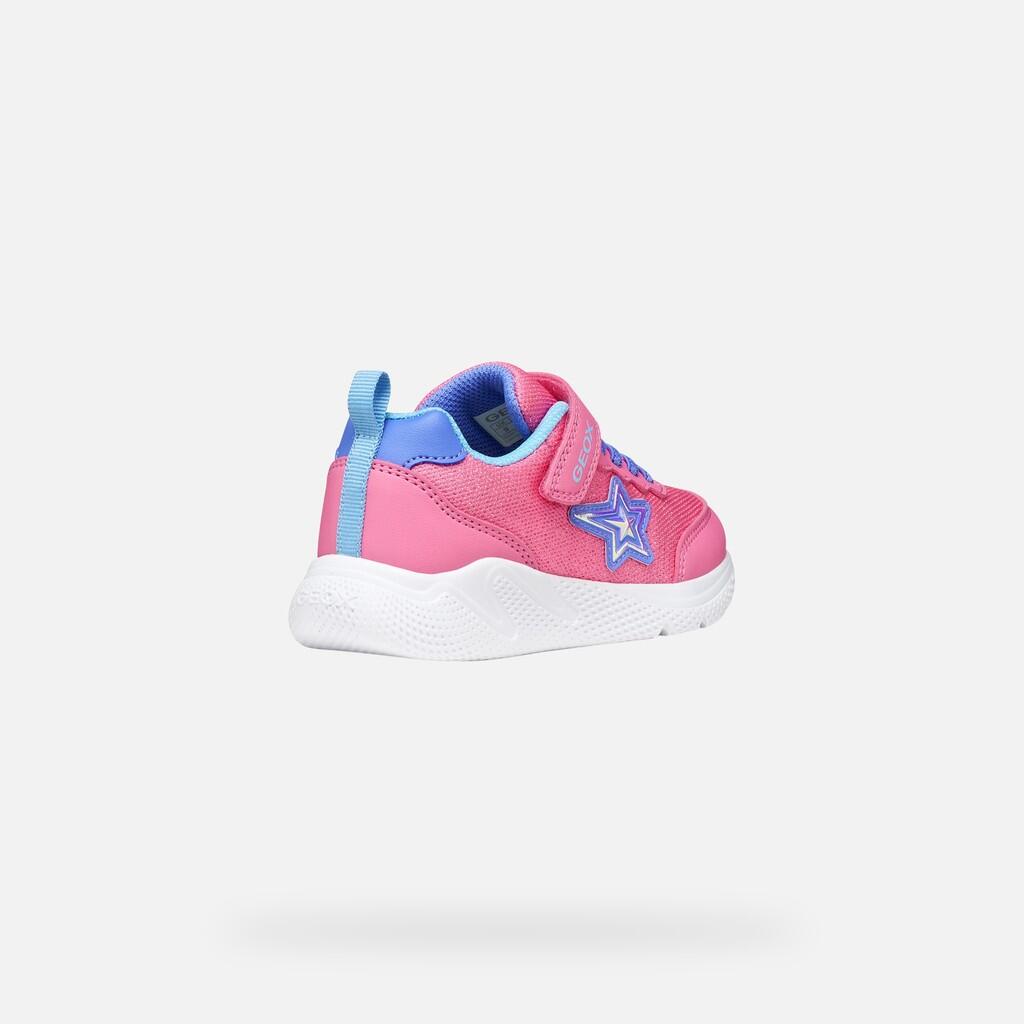 Baskets Fille J SPRINTYE GIRL Rose/Indigo 6/7