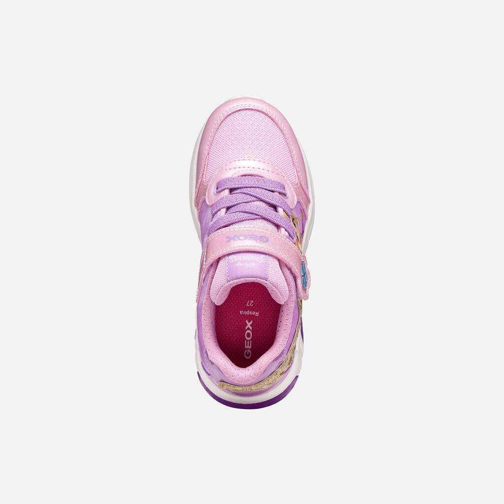 Baskets Fille J FADINLIGHT GIRL Rose/Lilas Foncé 7/7