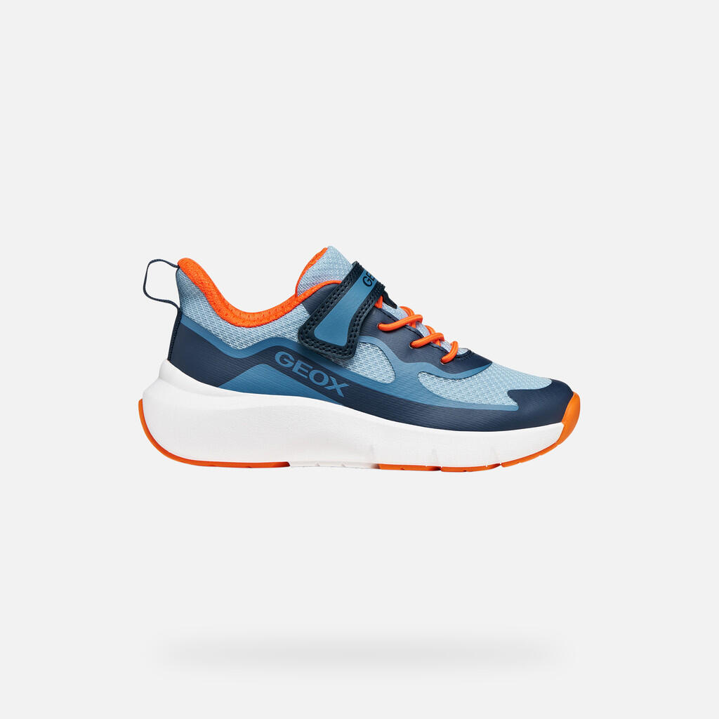 Baskets Garçon J PRO-RAN BOY Bleu Marine/Orange 2/7