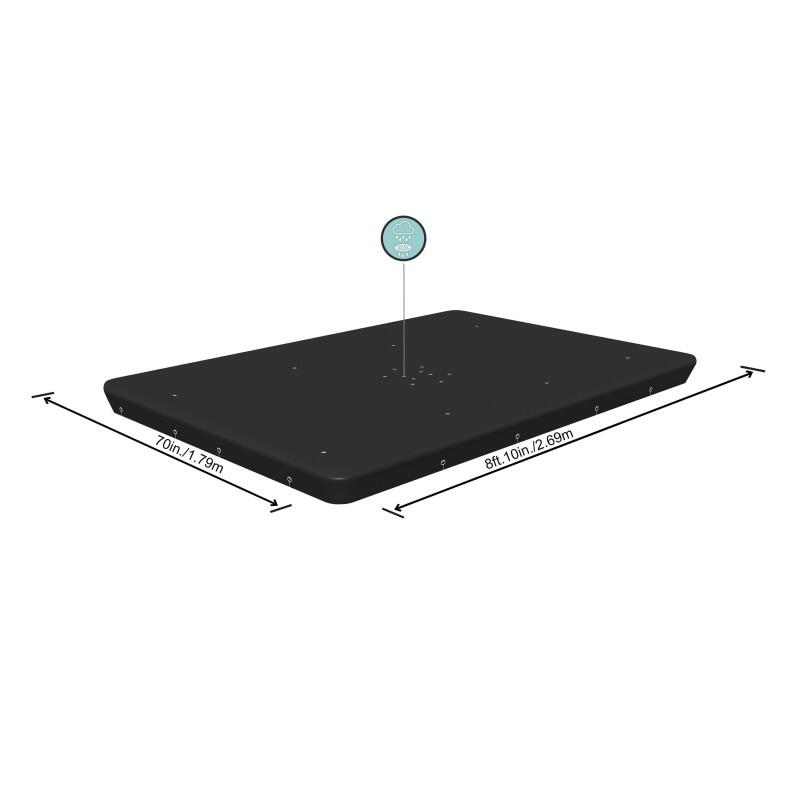 Copertura rettangolare Bestway per pisci ne fuori terra da 2,82 m x 1,96 m 3/6