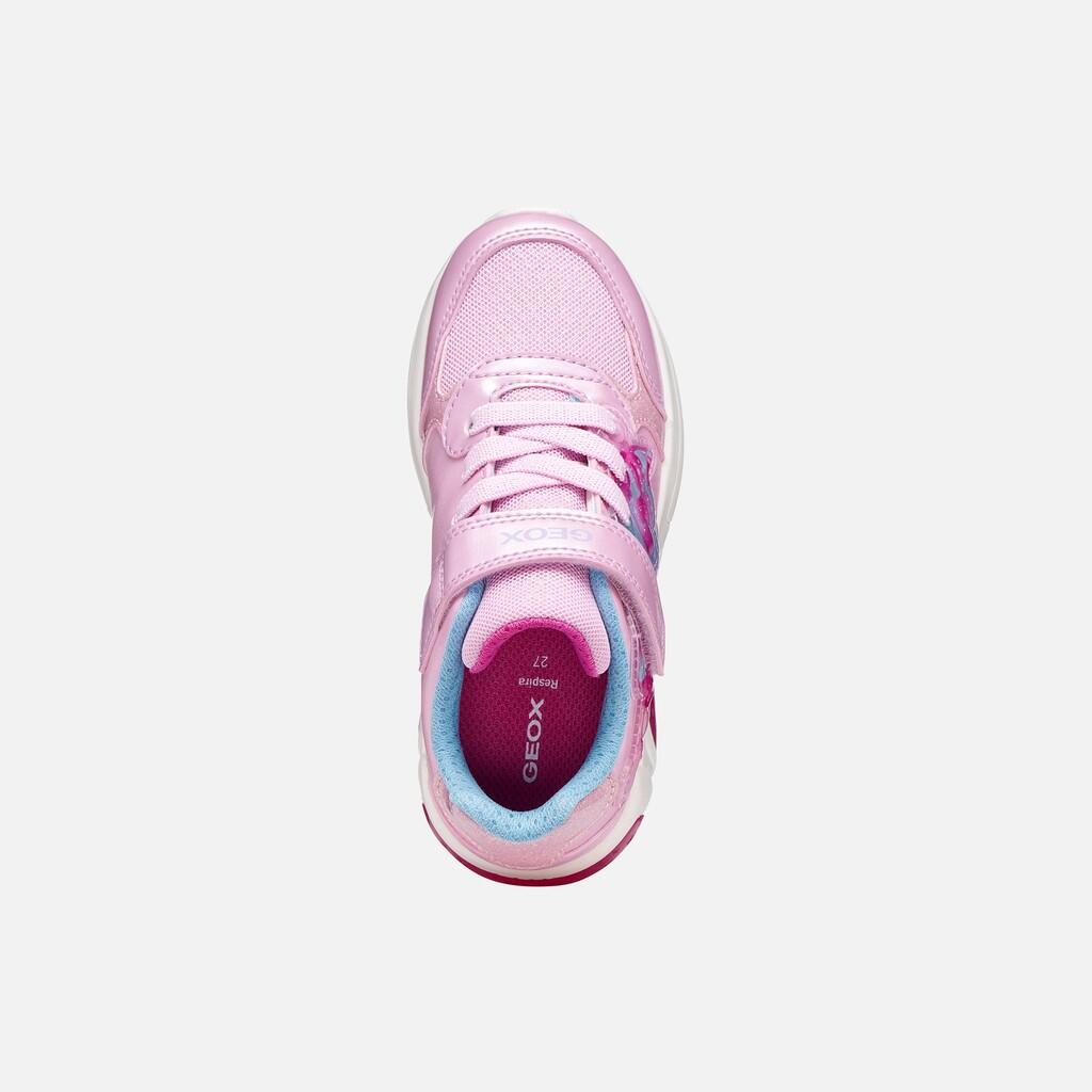 Baskets Fille J FADINLIGHT GIRL Rose/Bleu Ciel 7/7