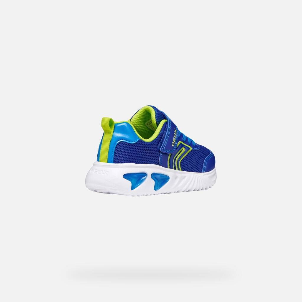 Baskets Garçon ASSISTER BOY Bleu Roi/Citron Vert 6/7