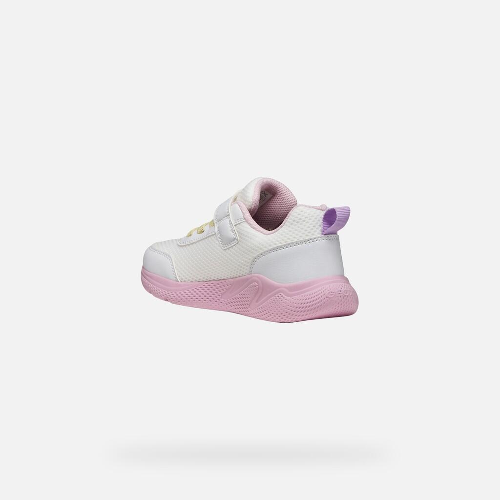 Baskets Fille SPRINTYE GIRL Blanc/Rose 5/7