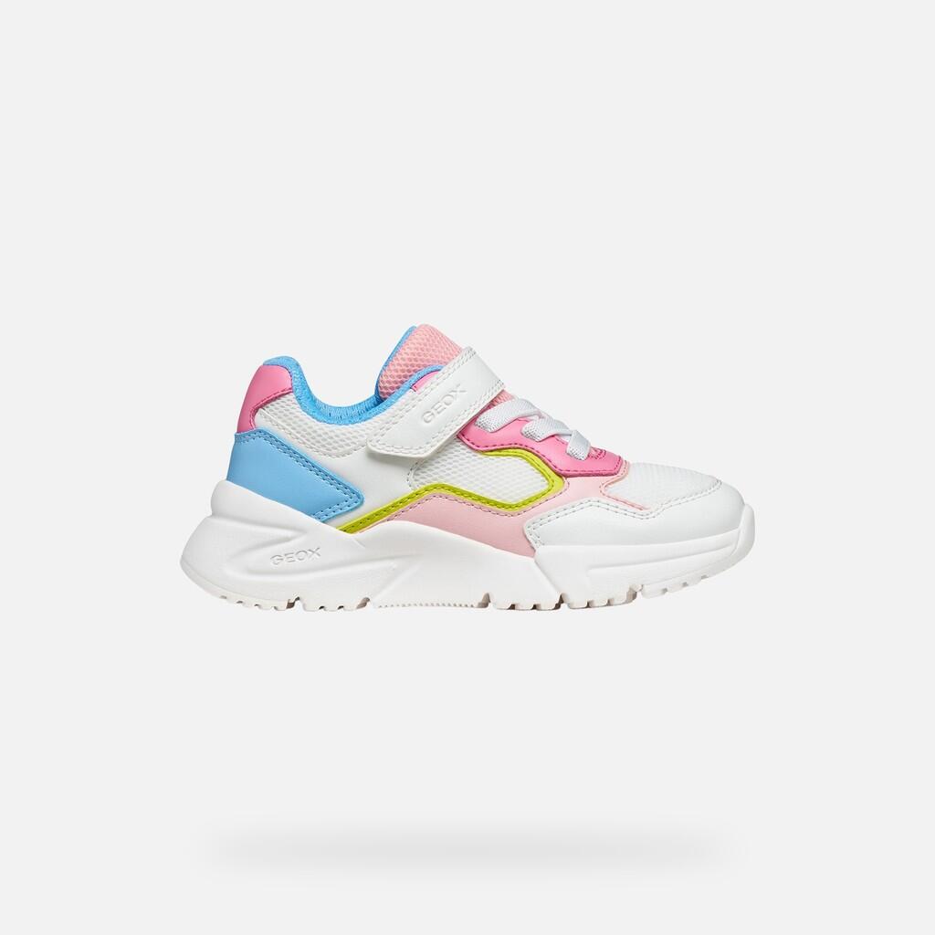 Baskets Fille J LOFTUS GIRL Blanc/Rose 2/7