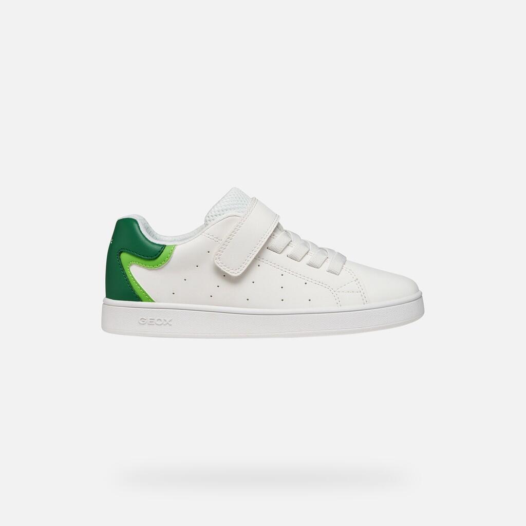 Baskets Garçon J ECLYPER BOY Blanc/Vert 2/7