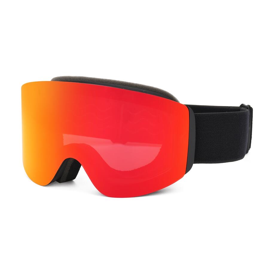 X2 Maschera sci/snow lente magnetica removibile rossa UV400 doppia anti-fog 3/7