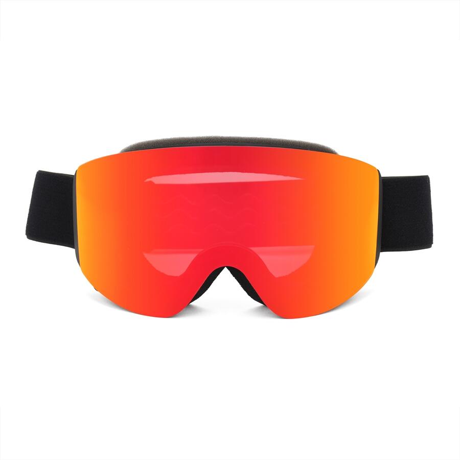 X2 Maschera sci/snow lente magnetica removibile rossa UV400 doppia anti-fog 5/7
