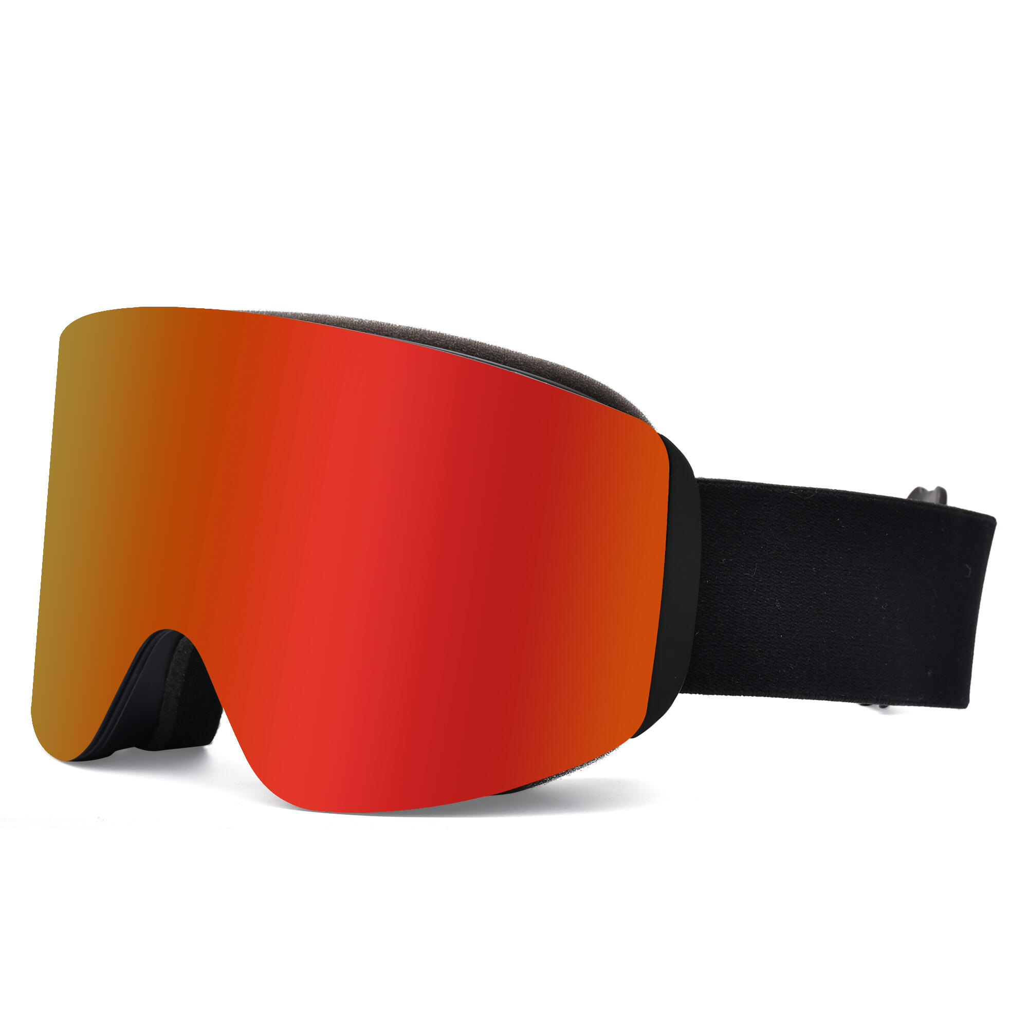ochelari de schi și snowboard cu lentilă magnetică - roșu - UV400 - Anti-Fog