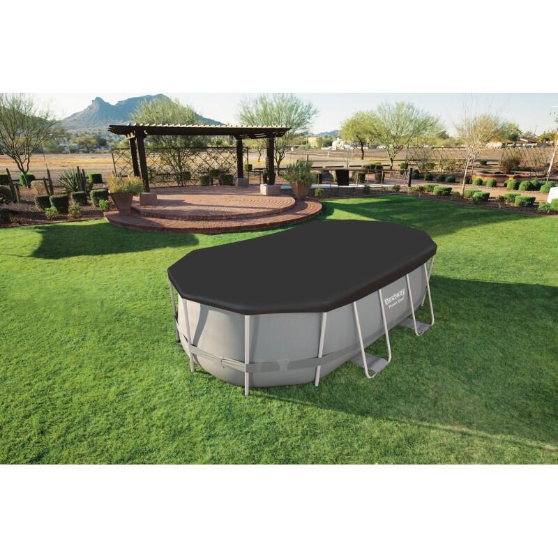 Cobertura de inverno para piscina removível Bestway 427x250 cm oval 5/7