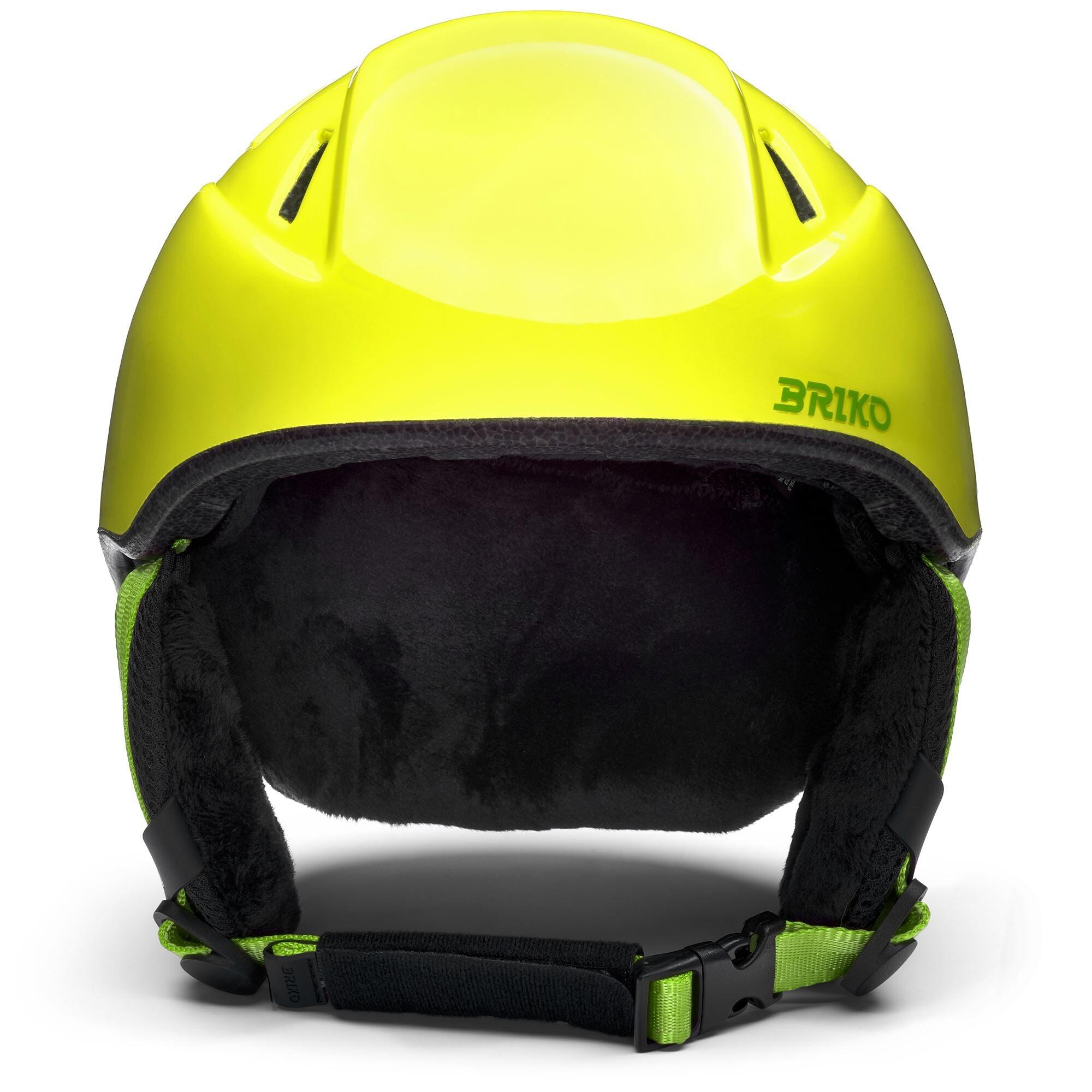 Casco infantil marca Brikocasco, variante verde para esquí 3/6