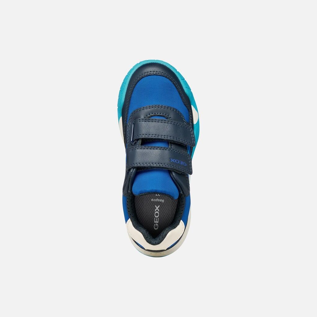 Baskets Garçon J RANN-E BOY Bleu Roi/Bleu Marine 7/7
