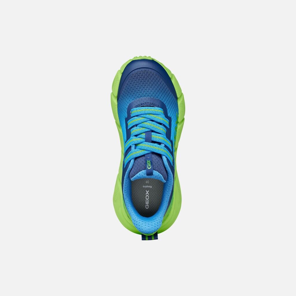 Baskets Garçon FLEXYPER FAST BOY Bleu Clair/Citron Vert 7/7