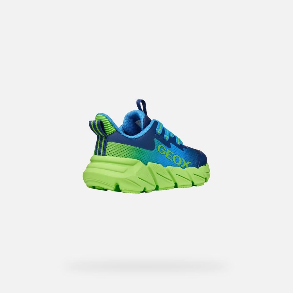 Baskets Garçon FLEXYPER FAST BOY Bleu Clair/Citron Vert 6/7