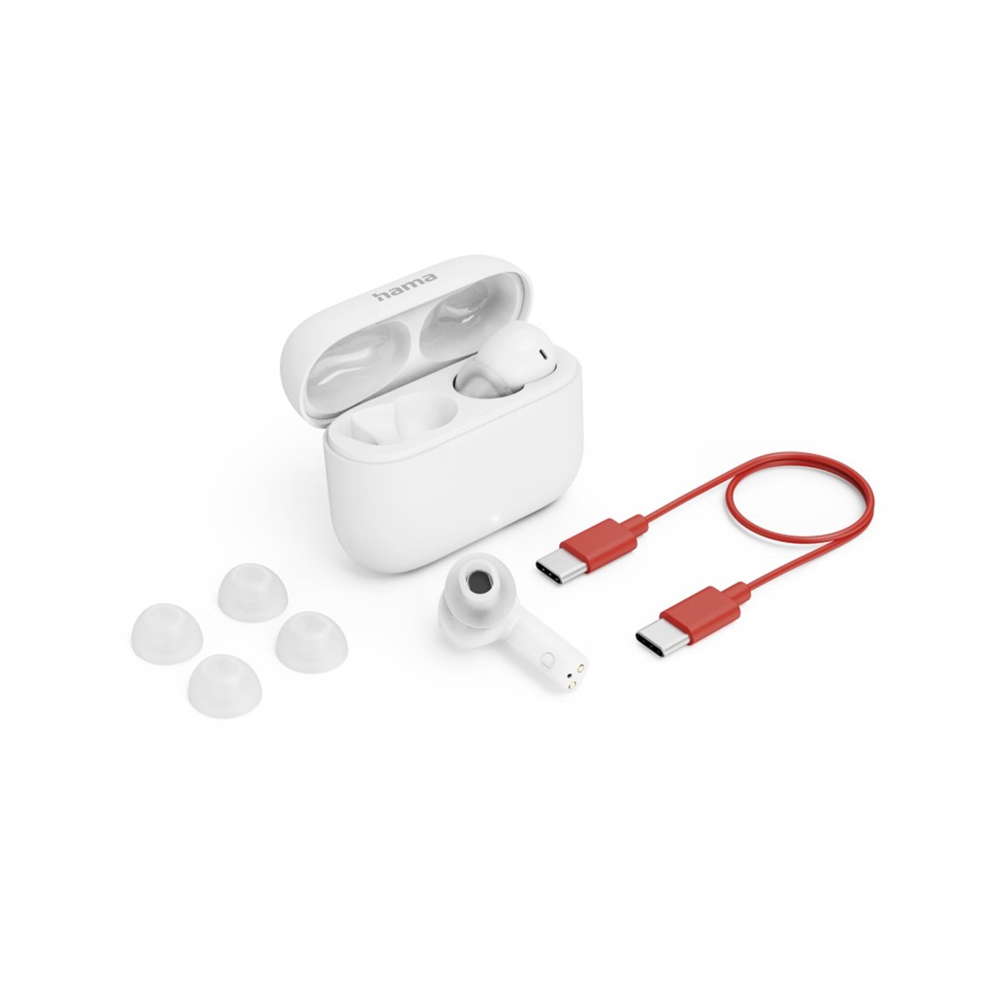HAMA Bluetooth®-Kopfhörer Passion Clear II, TWS In-Ear, ANC, Weiß 5/7