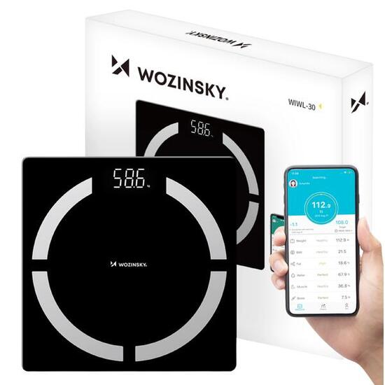 Waga łazienkowa z aplikacją Bluetooth analiza składu ciała