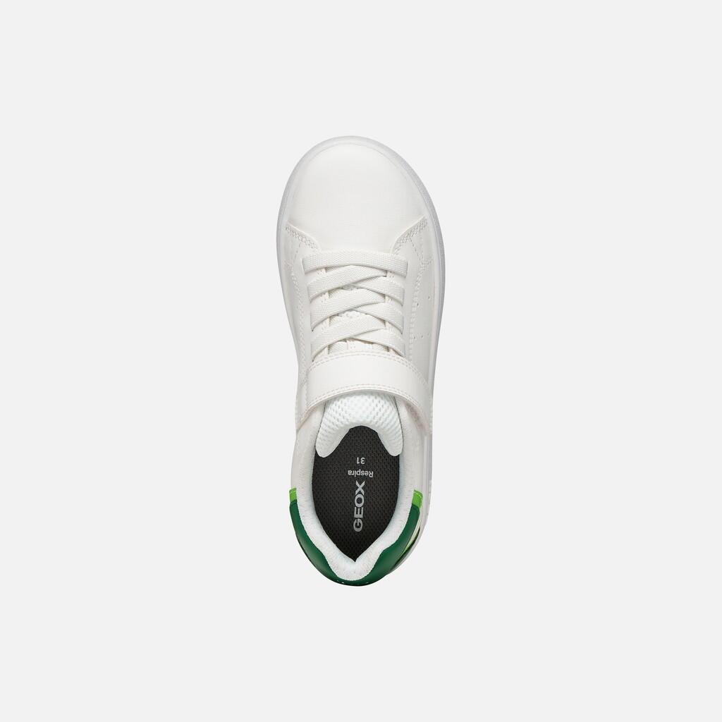 Baskets Garçon J ECLYPER BOY Blanc/Vert 7/7