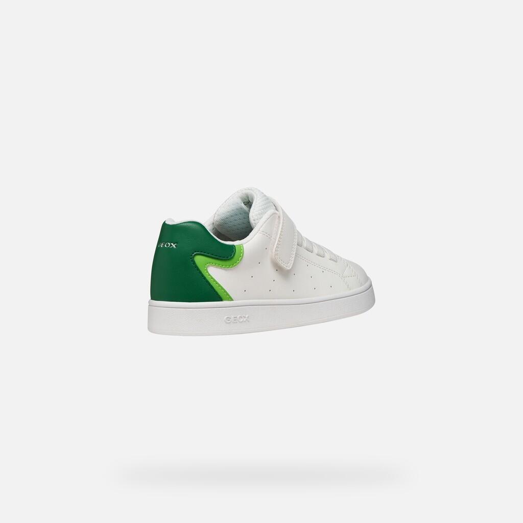 Baskets Garçon J ECLYPER BOY Blanc/Vert 6/7